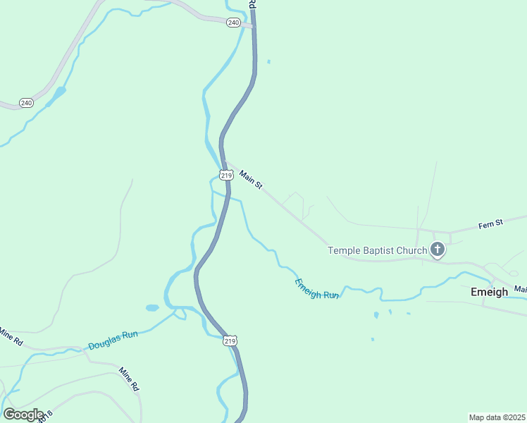 map of restaurants, bars, coffee shops, grocery stores, and more near in Emeigh