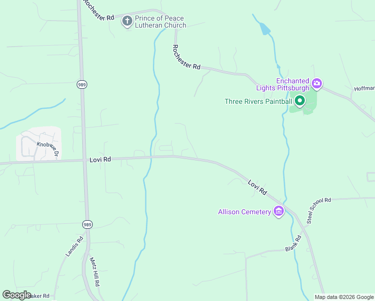 map of restaurants, bars, coffee shops, grocery stores, and more near 1941-1971 Lovi Road in Freedom