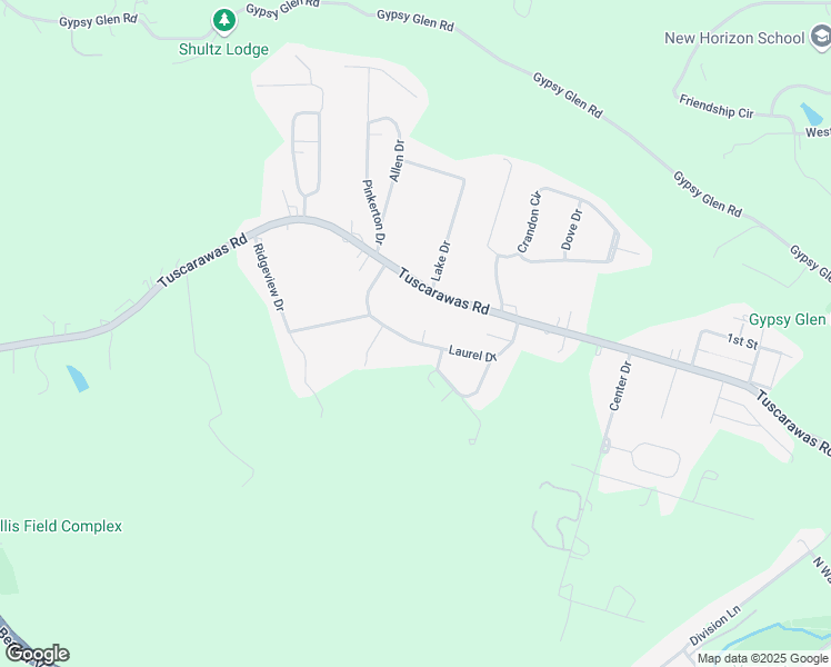 map of restaurants, bars, coffee shops, grocery stores, and more near 153 Laurel Drive in Beaver