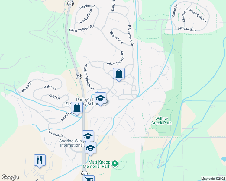 map of restaurants, bars, coffee shops, grocery stores, and more near in Snyderville