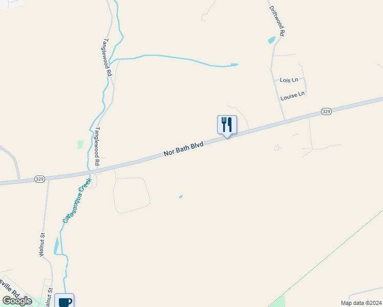 map of restaurants, bars, coffee shops, grocery stores, and more near 5252 Nor Bath Boulevard in Northampton
