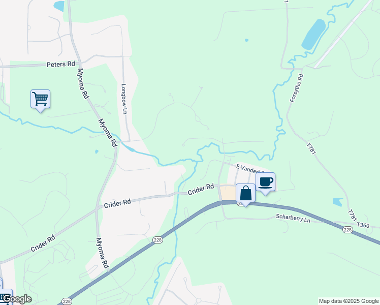 map of restaurants, bars, coffee shops, grocery stores, and more near in Mars