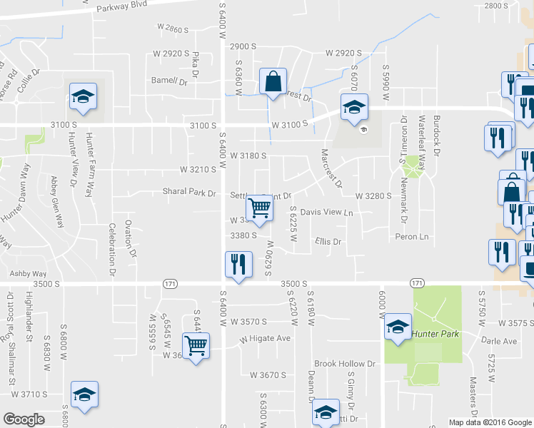 map of restaurants, bars, coffee shops, grocery stores, and more near in Salt Lake City