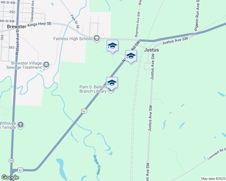 map of restaurants, bars, coffee shops, grocery stores, and more near 12000 Navarre Road Southwest in Navarre