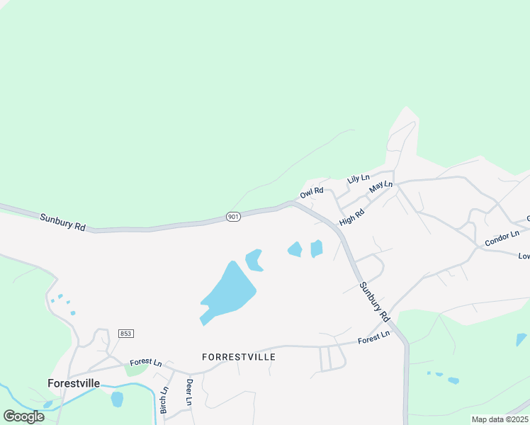 map of restaurants, bars, coffee shops, grocery stores, and more near 1037 Sunbury Road in Pottsville