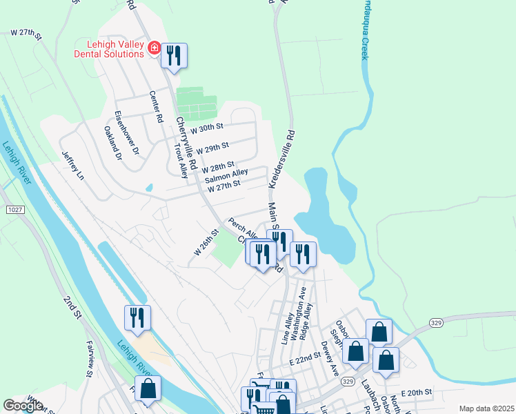 map of restaurants, bars, coffee shops, grocery stores, and more near 88 Meadow Lane in Northampton