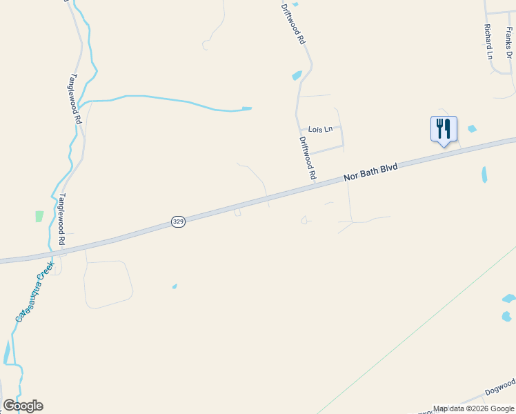 map of restaurants, bars, coffee shops, grocery stores, and more near 5393 Nor Bath Boulevard in Northampton