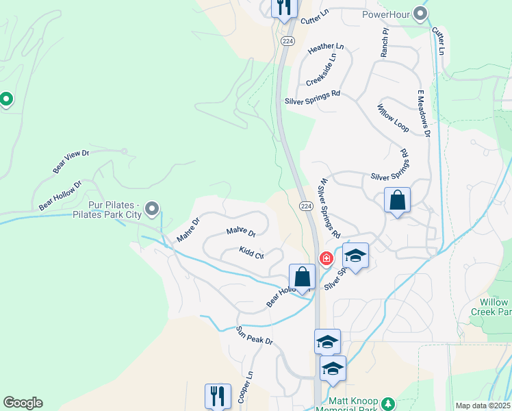 map of restaurants, bars, coffee shops, grocery stores, and more near 2044 Mahre Drive in Park City