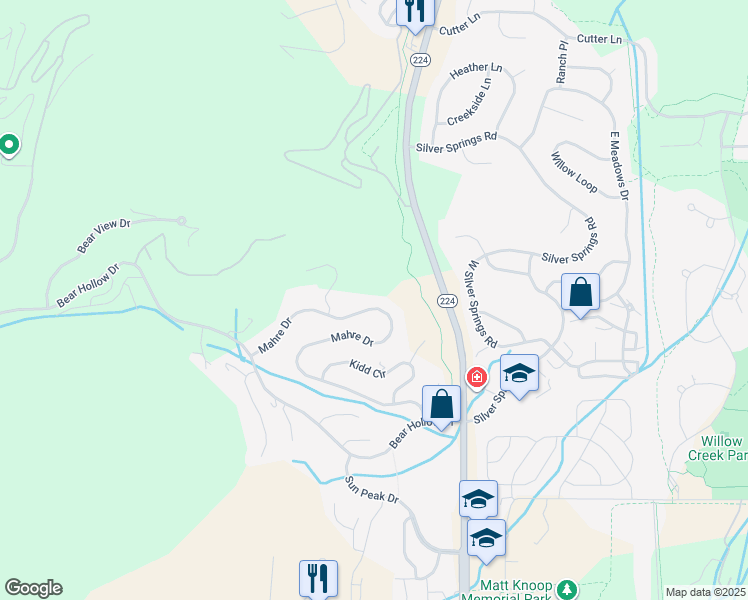map of restaurants, bars, coffee shops, grocery stores, and more near 2044 Mahre Drive in Park City