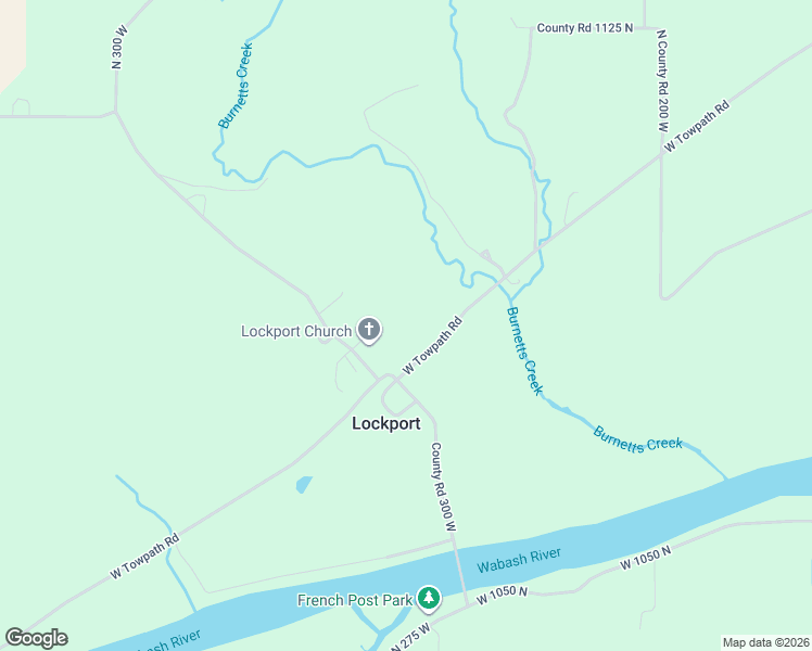 map of restaurants, bars, coffee shops, grocery stores, and more near 2501-2999 West Towpath Road in Burnettsville