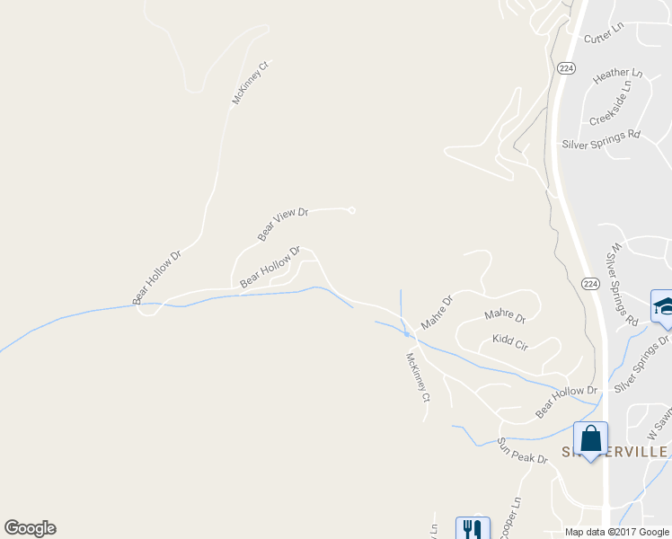 map of restaurants, bars, coffee shops, grocery stores, and more near 2240 Bear Hollow Drive in Park City