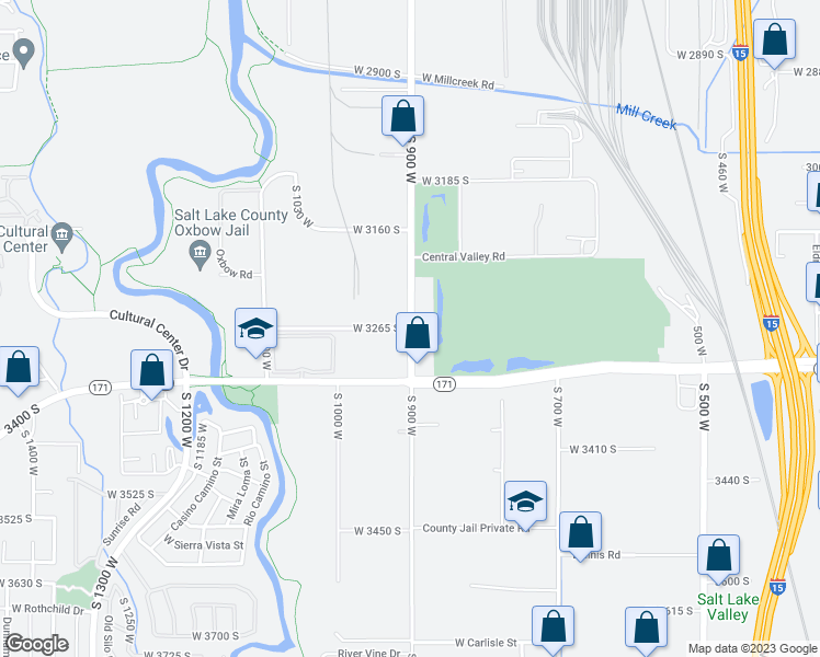 map of restaurants, bars, coffee shops, grocery stores, and more near 901 West 3265 South in South Salt Lake