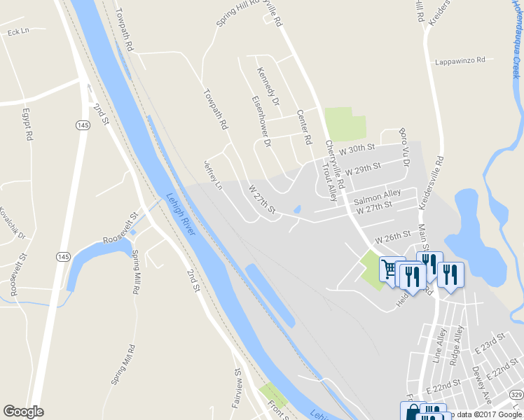 map of restaurants, bars, coffee shops, grocery stores, and more near 111 Frank Drive in Northampton