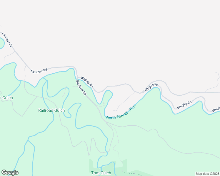 map of restaurants, bars, coffee shops, grocery stores, and more near 2332 Wrigley Road in Eureka