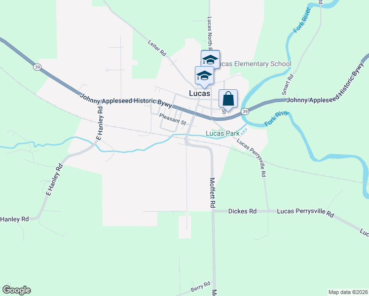 map of restaurants, bars, coffee shops, grocery stores, and more near 97 Union Street in Lucas
