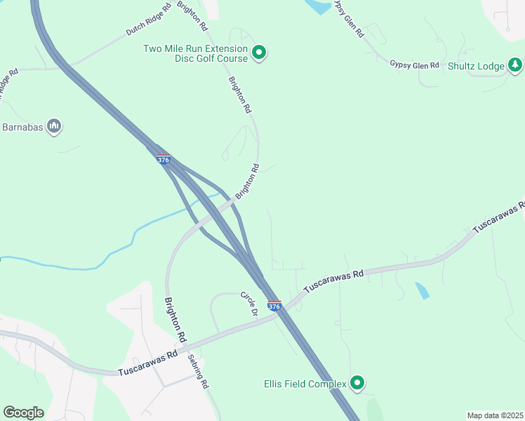 map of restaurants, bars, coffee shops, grocery stores, and more near 343 Cooper Drive in Beaver