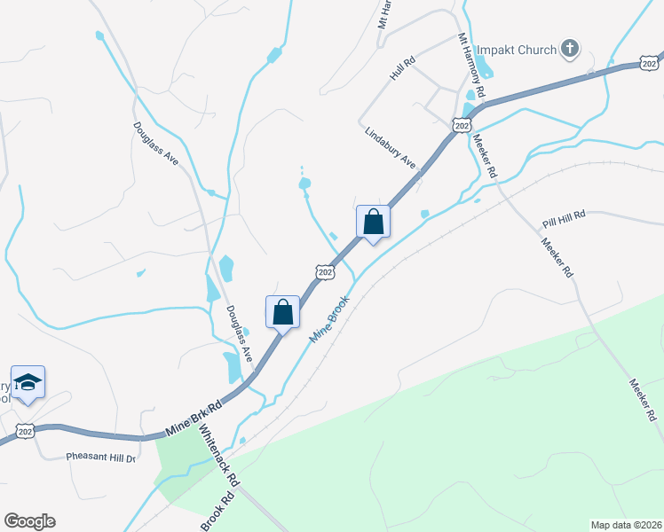 map of restaurants, bars, coffee shops, grocery stores, and more near 496 Mine Brook Road in Bernardsville