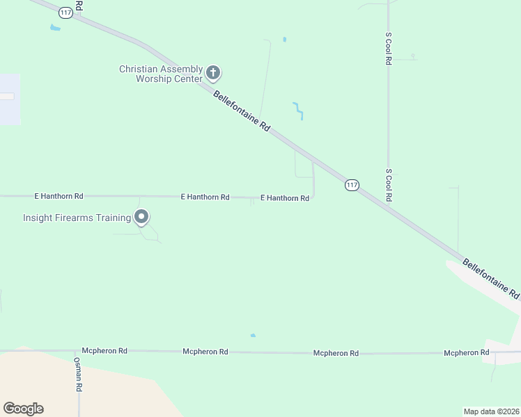 map of restaurants, bars, coffee shops, grocery stores, and more near 5540 E Hanthorn Rd in Lima