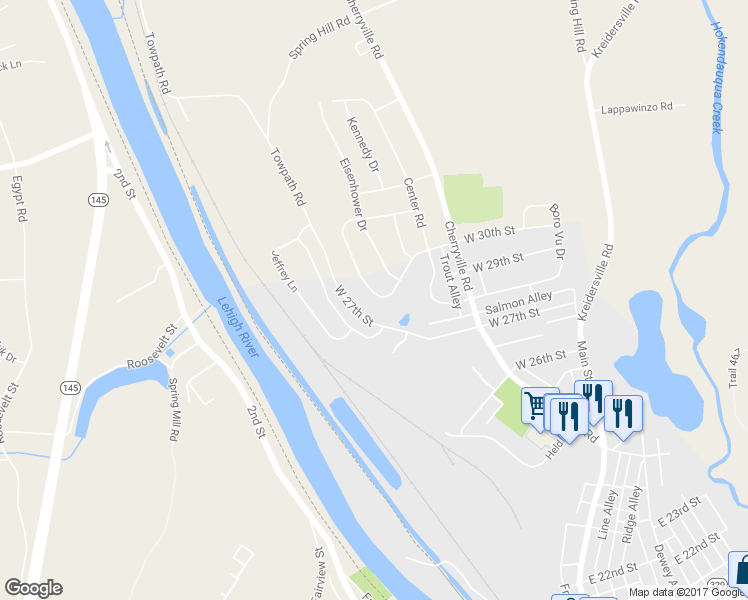 map of restaurants, bars, coffee shops, grocery stores, and more near 3006 Oakland Drive in Northampton