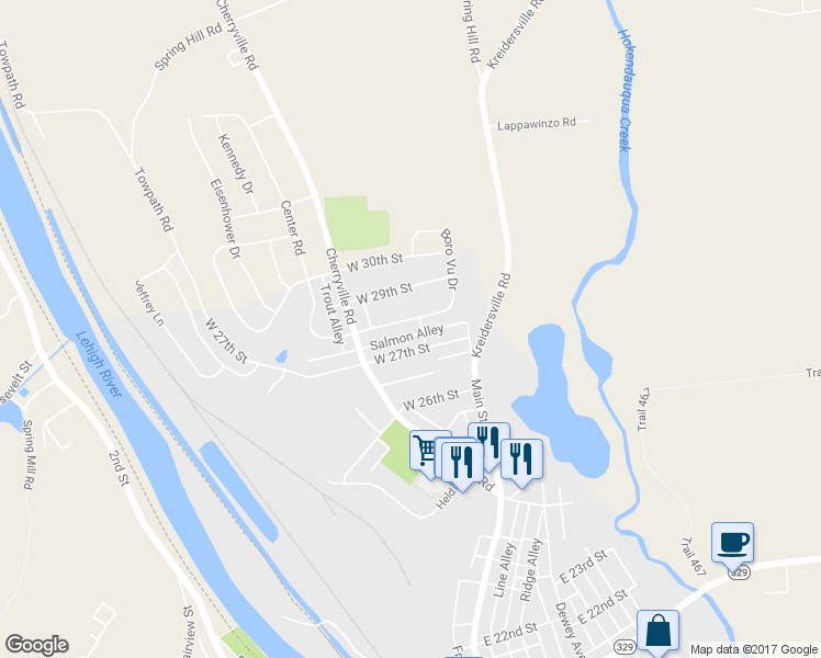 map of restaurants, bars, coffee shops, grocery stores, and more near 160 West 28th Street in Northampton