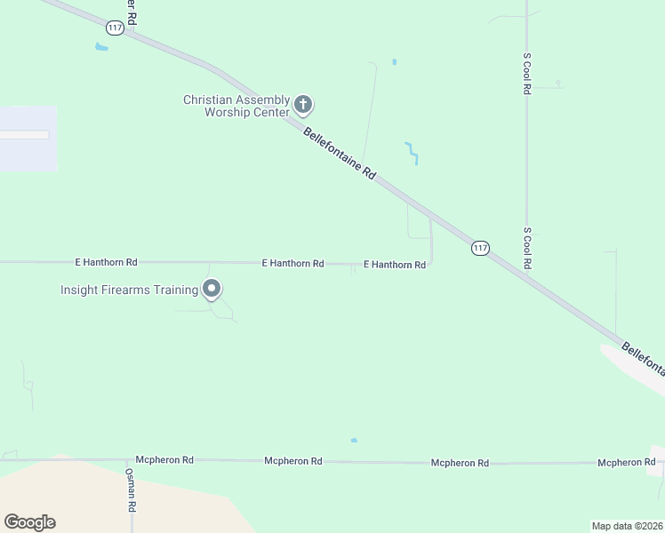 map of restaurants, bars, coffee shops, grocery stores, and more near 5450 East Hanthorn Road in Cridersville