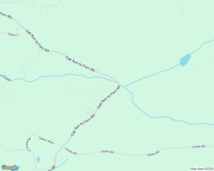 map of restaurants, bars, coffee shops, grocery stores, and more near 30303 Oak Run to Fern Rd in Shasta