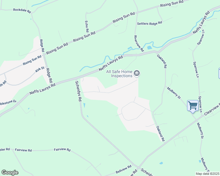 map of restaurants, bars, coffee shops, grocery stores, and more near 2253 Meadow Brook Drive in Schnecksville