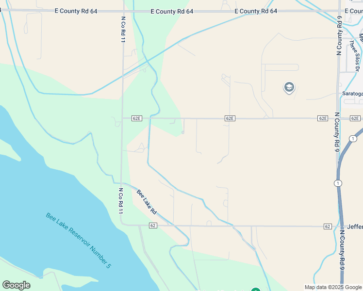 map of restaurants, bars, coffee shops, grocery stores, and more near 2329 County Road 62E in Wellington