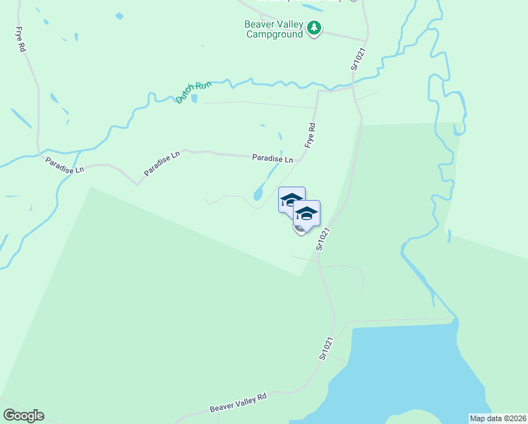 map of restaurants, bars, coffee shops, grocery stores, and more near 1500 Beaver Valley Road in Flinton