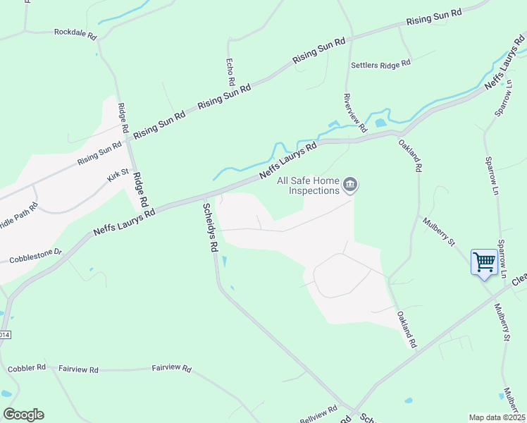 map of restaurants, bars, coffee shops, grocery stores, and more near 5315 Columbine Circle in Schnecksville