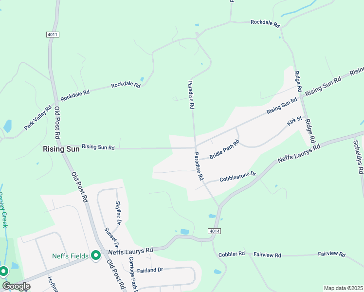 map of restaurants, bars, coffee shops, grocery stores, and more near 2819 Rising Sun Road in Slatington
