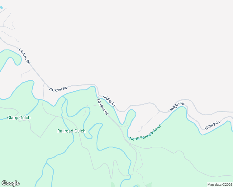 map of restaurants, bars, coffee shops, grocery stores, and more near 2097 Wrigley Road in Eureka