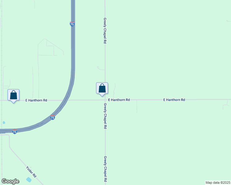 map of restaurants, bars, coffee shops, grocery stores, and more near 1951 East Hanthorn Road in Lima