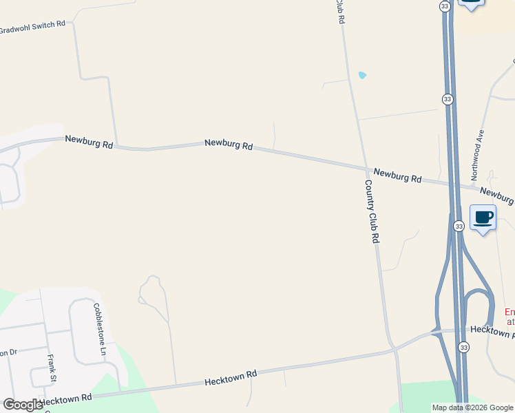 map of restaurants, bars, coffee shops, grocery stores, and more near 4031 Newburg Road in Easton