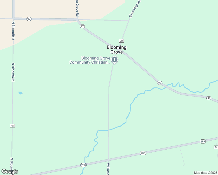 map of restaurants, bars, coffee shops, grocery stores, and more near 9601 County Road 20 in Galion