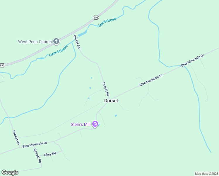 map of restaurants, bars, coffee shops, grocery stores, and more near 105 Dorset Road in New Ringgold