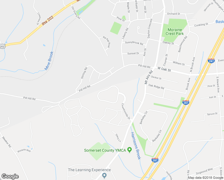 map of restaurants, bars, coffee shops, grocery stores, and more near 110 Countryside Drive in Basking Ridge