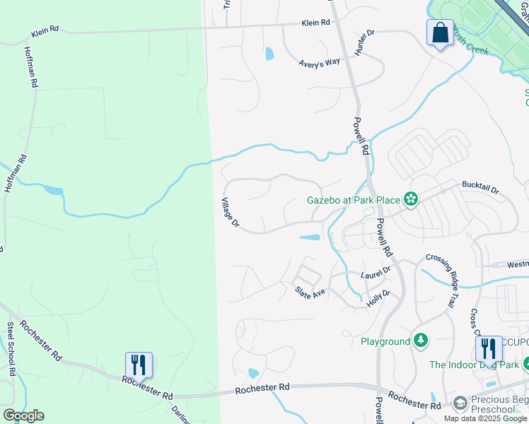 map of restaurants, bars, coffee shops, grocery stores, and more near 406 Cambria Court in Cranberry Township
