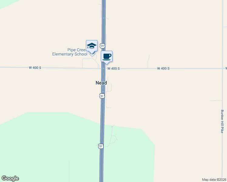 map of restaurants, bars, coffee shops, grocery stores, and more near 4173 U.S. HIghway 31 in Peru