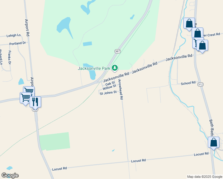 map of restaurants, bars, coffee shops, grocery stores, and more near 6362 Willow Street in Bath