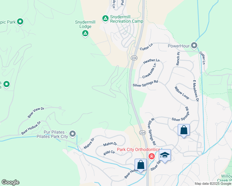 map of restaurants, bars, coffee shops, grocery stores, and more near 5140 Cove Canyon Drive in Park City