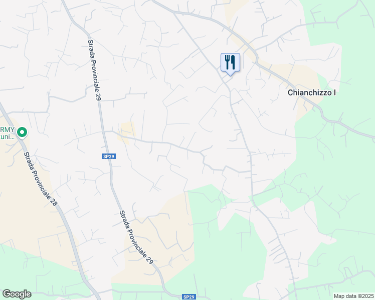 map of restaurants, bars, coffee shops, grocery stores, and more near Contrada Acquarella in Provincia di Brindisi