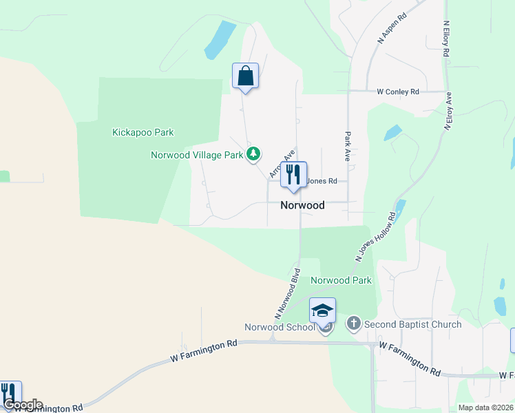 map of restaurants, bars, coffee shops, grocery stores, and more near 6814 West Lamoine Street in Peoria