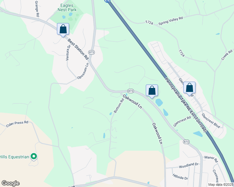 map of restaurants, bars, coffee shops, grocery stores, and more near 6214 Pennsylvania 873 in Slatington