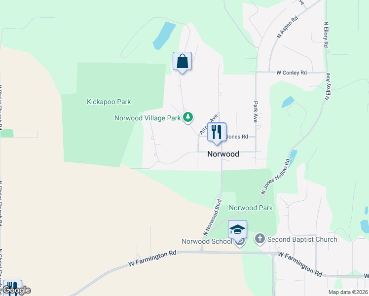 map of restaurants, bars, coffee shops, grocery stores, and more near 6814 West Lamoine Street in Peoria
