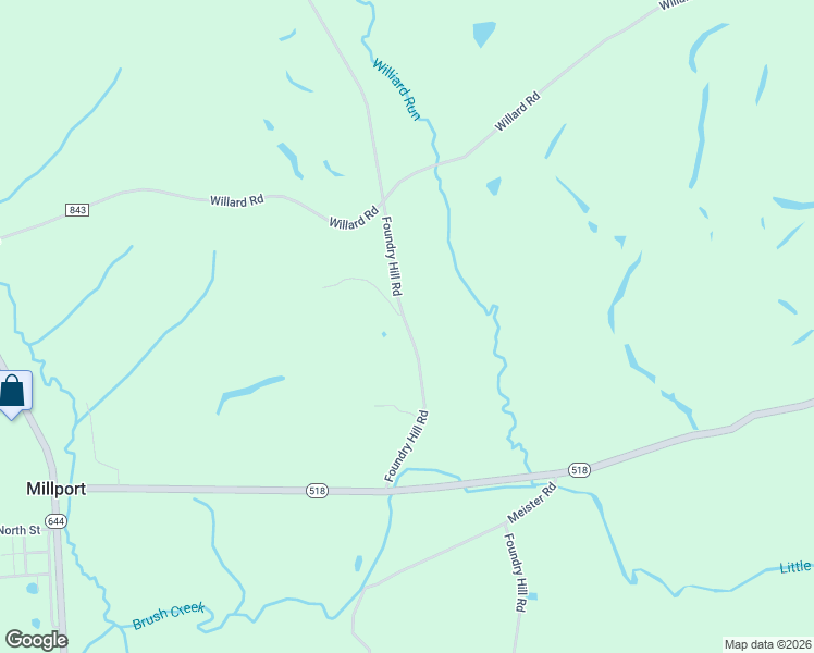 map of restaurants, bars, coffee shops, grocery stores, and more near 13604 Foundry Hill Road in Hanoverton