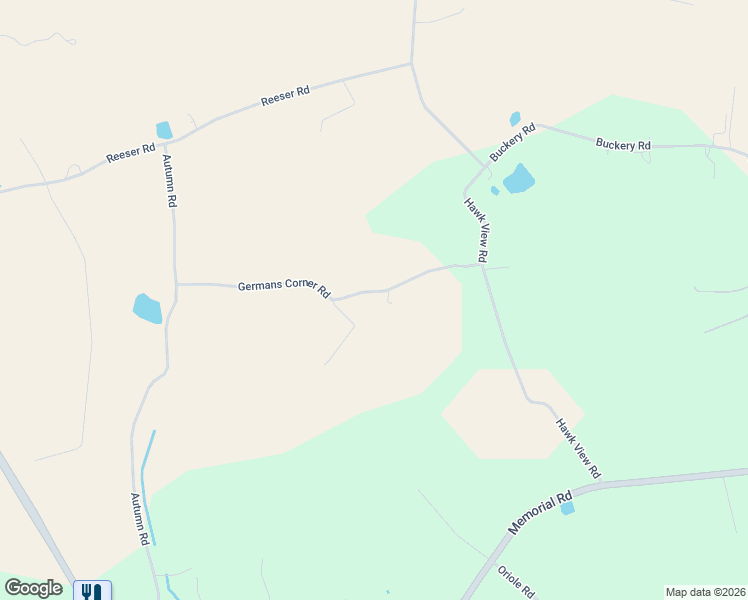 map of restaurants, bars, coffee shops, grocery stores, and more near 6484 Germans Corner Road in Germansville