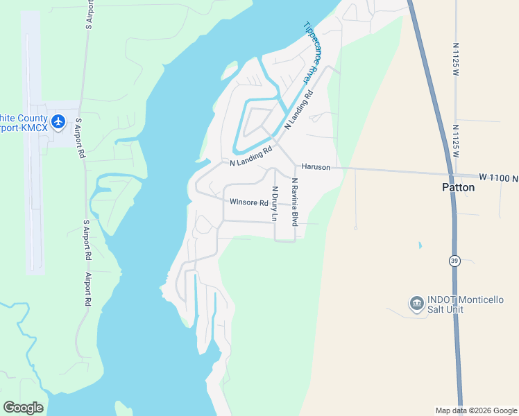 map of restaurants, bars, coffee shops, grocery stores, and more near 11800-11998 West Woodbine Road in Monticello