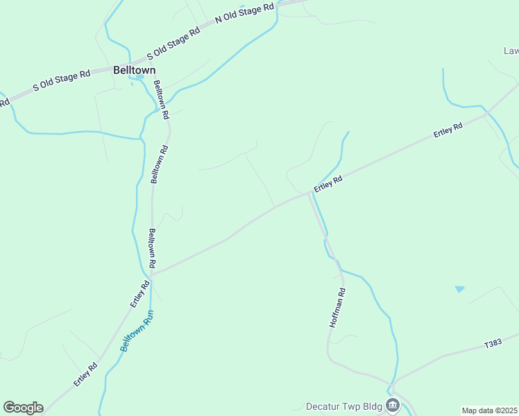 map of restaurants, bars, coffee shops, grocery stores, and more near 597 Ertley Road in McClure