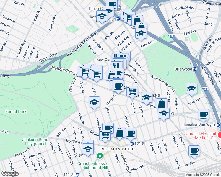 118 83 Metropolitan Avenue New York Ny Walk Score Map Of Restaurants Bars Coffee S Grocery Ore Near 118